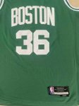 Maillot de Basket #36 Smart Boston Celtics Vert Brodé